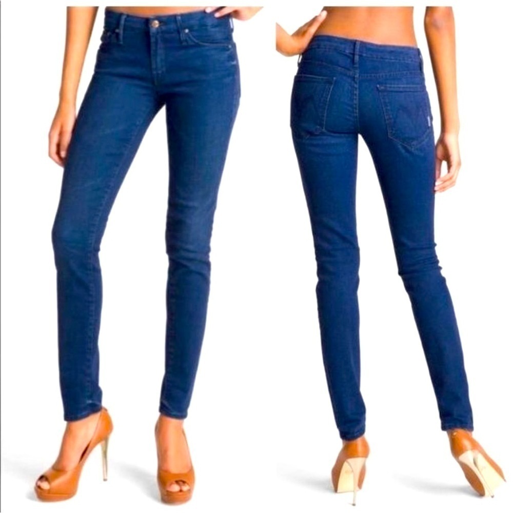 Mother Womens 29 Blue Denim in color Bright Eyes -The Looker Crop Jeans!